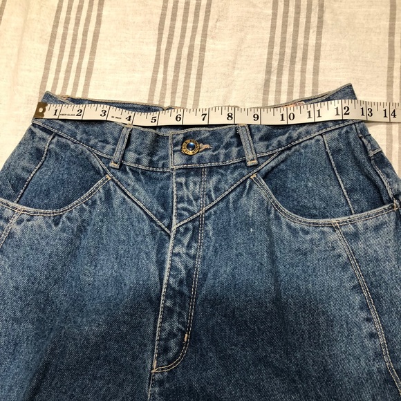 Vintage Bonjour High Waist Blue Jeans Sz10 - Picture 4 of 7